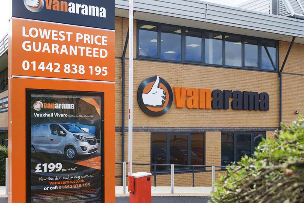 Vanarama HQ branding and signage